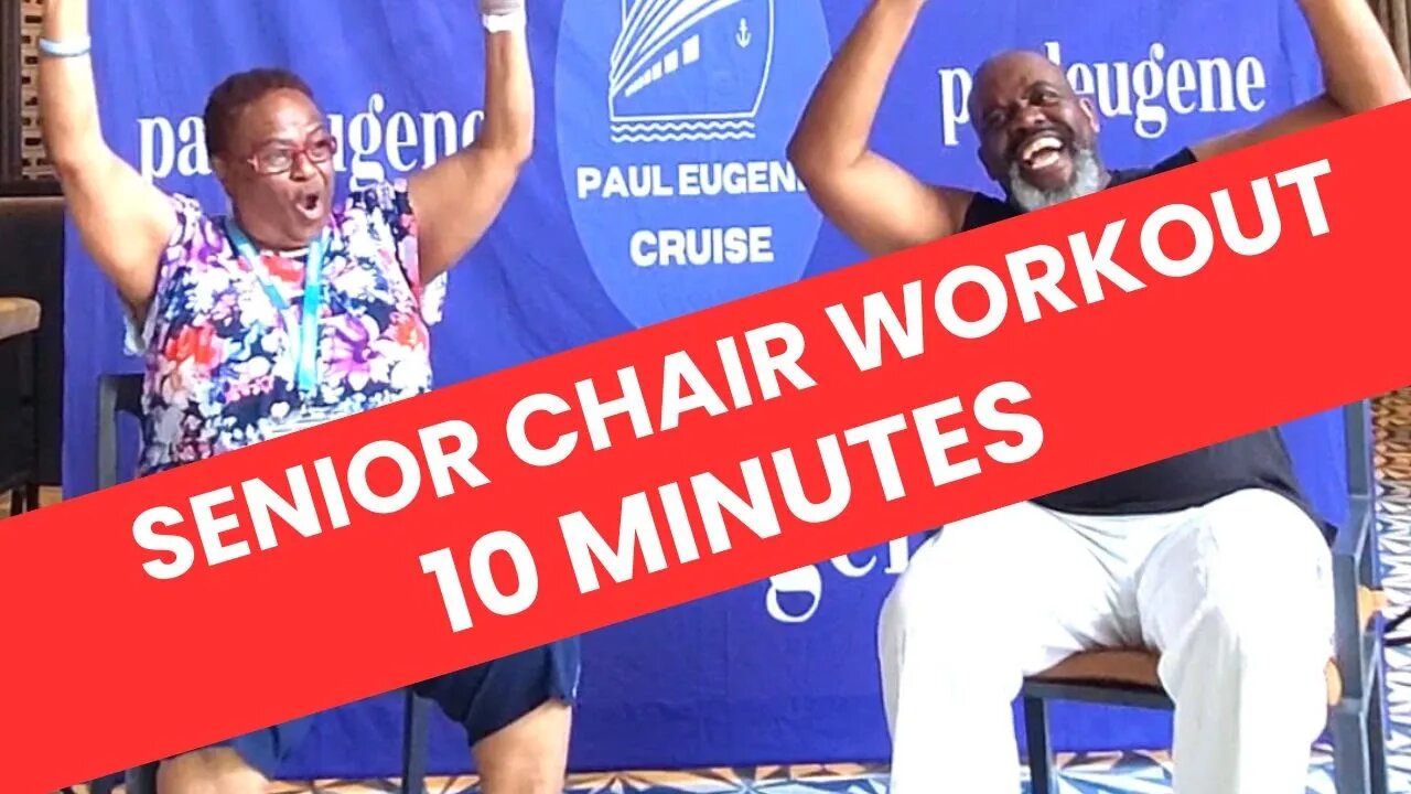 10 Minute Senior Seated Chair Workout on The Cruise | Sit Exercise Get Fit | Chair Fitness