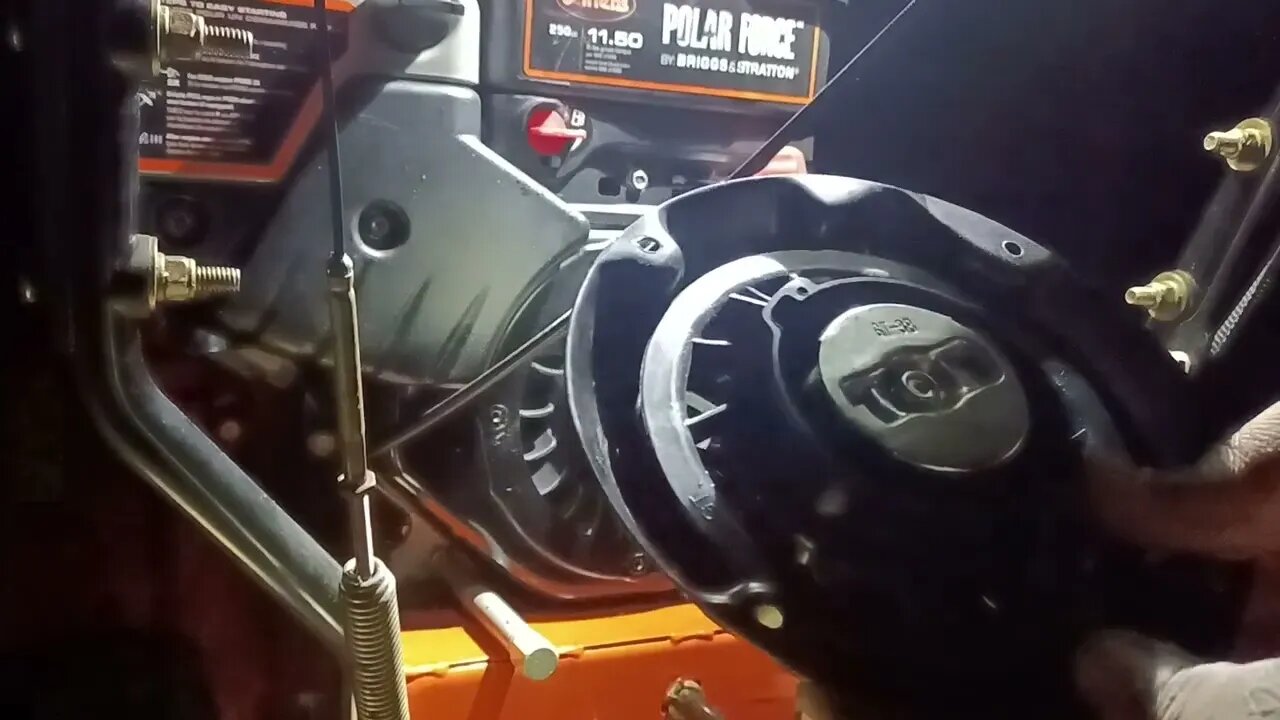 replacing Ariens snow blow up pool cord