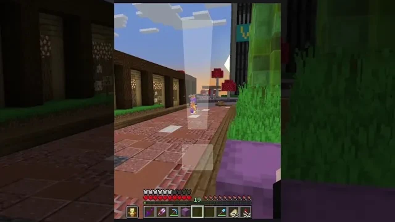 Flaming Vid Just Walks On By - #minecraft #shorts [ Funny Random Minecraft Moments ]