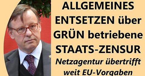 Fassungslosigkeit bei linken Journalisten, Verfassungs- und Medienrechtlern über Zensur-Grün