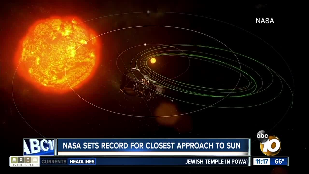 NASA sets record for closest approach to the sun