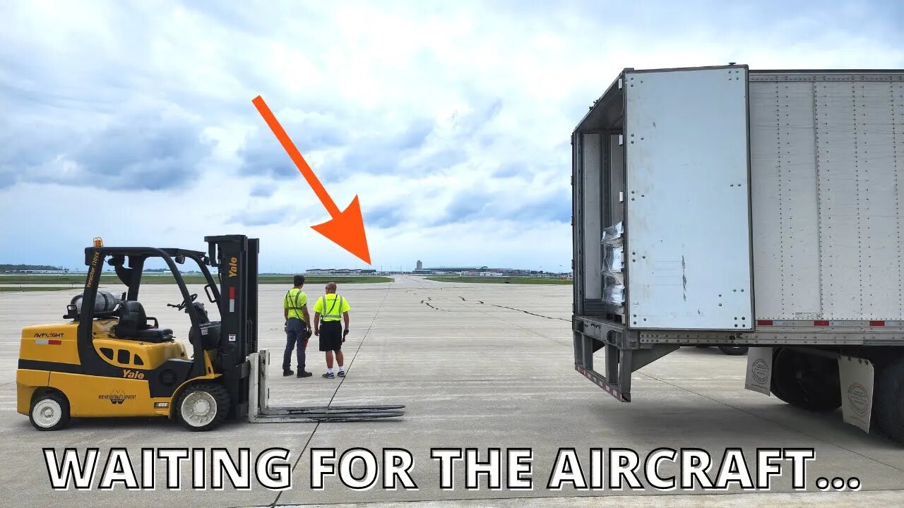 Delivering a truck load directly onto an AIRPLANE!?