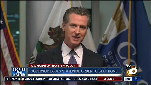 Governor issues statewide order to stay home