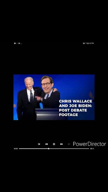 JOE BIDEN AFTER DEBATE WITH WALLACE