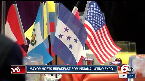 Indianapolis mayor hosts breakfast for Indiana Latino Expo