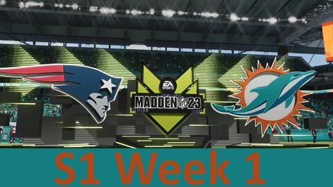 Madden 23 Patroits Vs Dolphins All Madden Simulation S1 W1