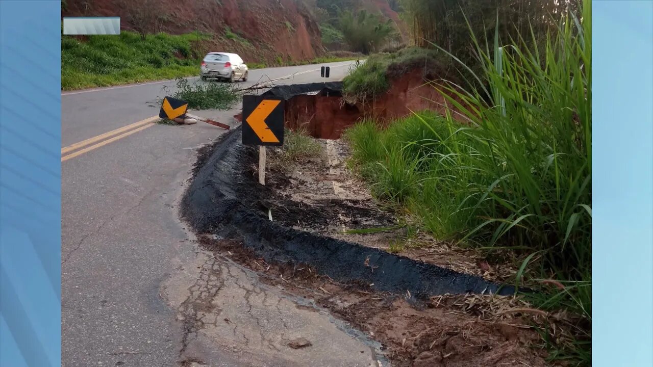 Atenção Condutores: Queda de Pista no Trecho na BR-259, entre Gonzaga e Santa Efigênia de Minas.