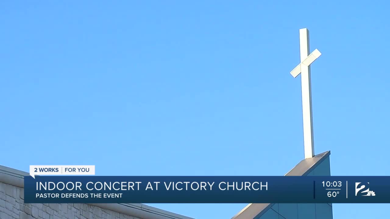 Pastor defend indoor concert at Victory Church