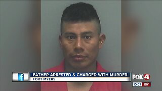 Father arrested, charged with murder