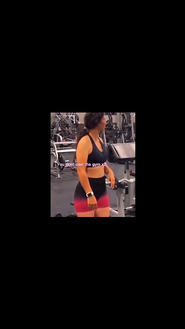 she got kicked out of the gym for trying this BS LMAO ‎@gregdoucette