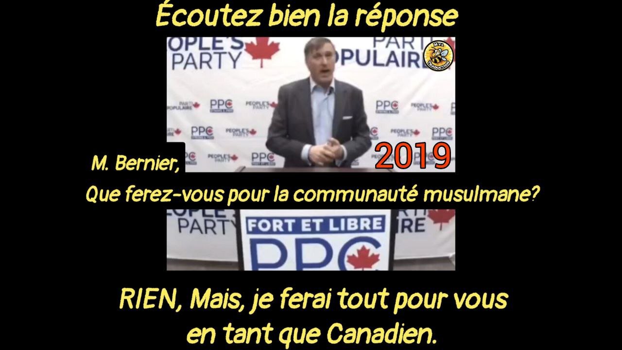 Je ferai tout pour vous en tant que Canadien.