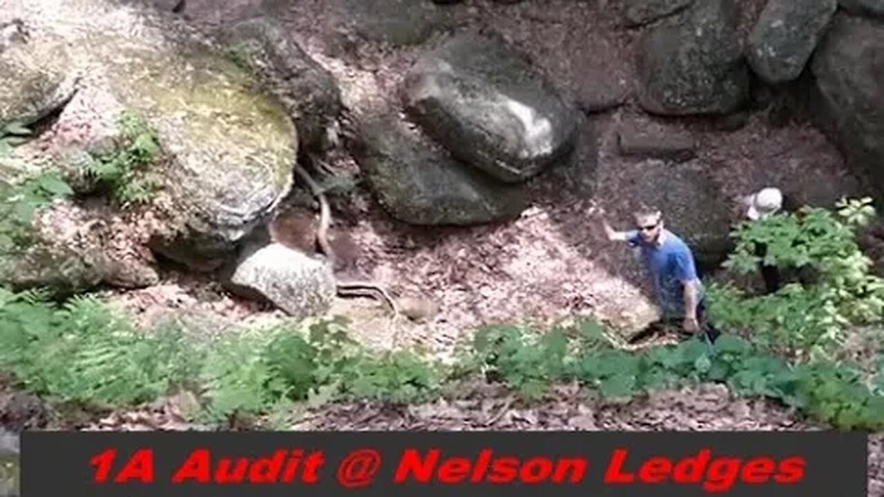 Hiking at Nelson Ledges after 1A Audit in Garrettsville, OH