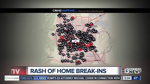 Rash of home break-ins in Las Vegas
