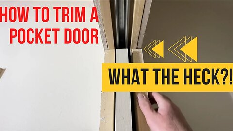 How to trim out a pocket door