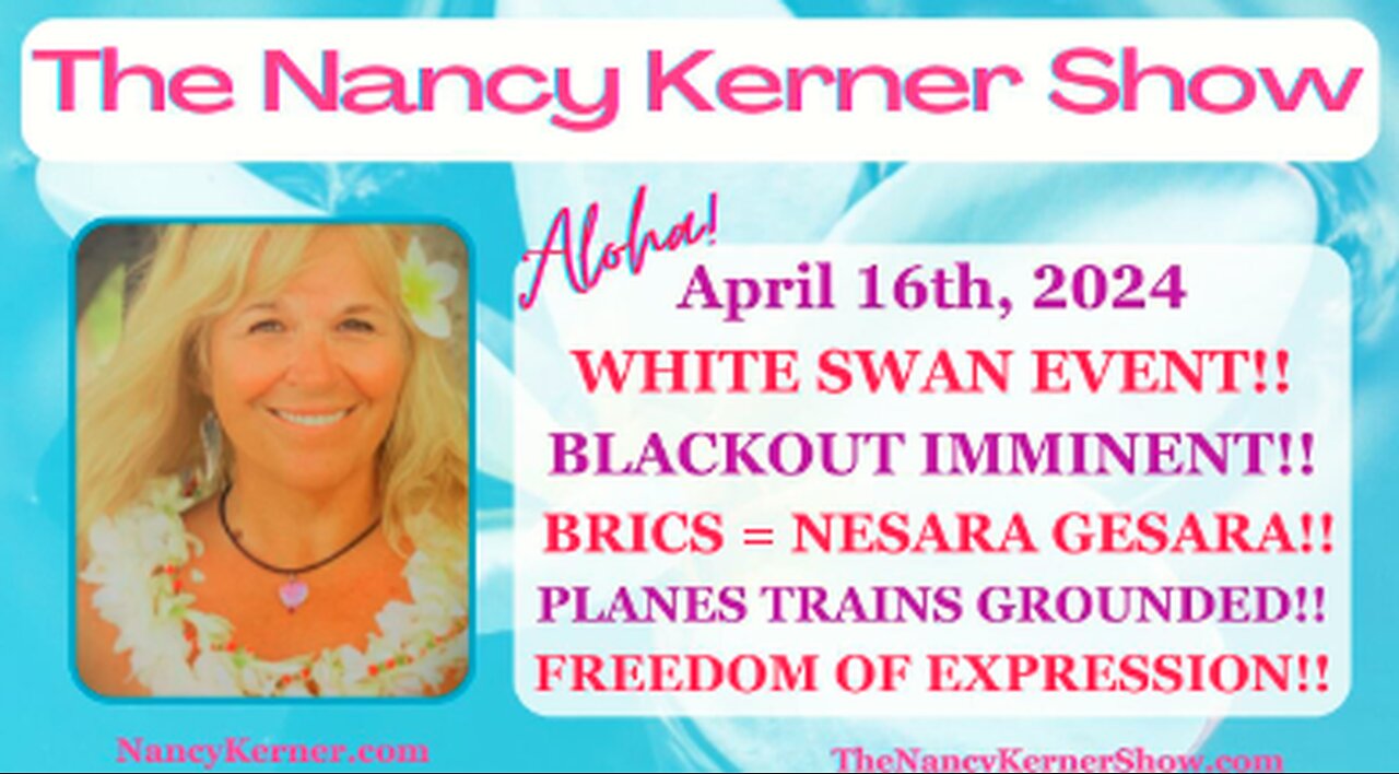 White Swan Event! Blackout IMMINENT! BRICS=NESARA GESARA! Plane/Trains Grounded!