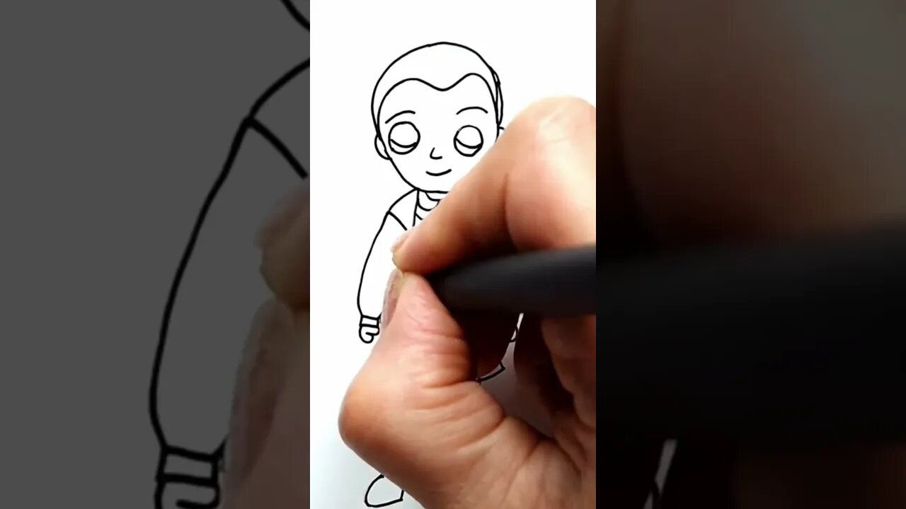 How to draw and paint Eleven from Stranger Things Netflix