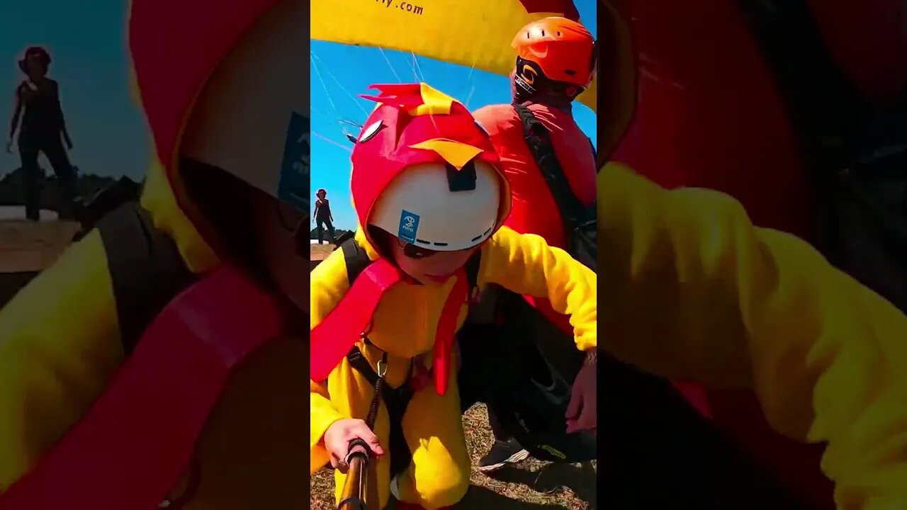Surprising Her with PARAGLIDING and a COSTUME #shorts