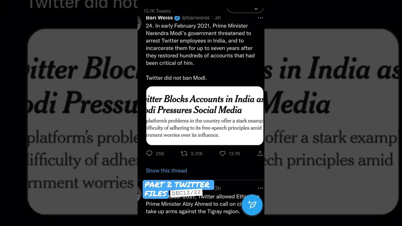 NEW TWITTER FILES part2 DEC12/22