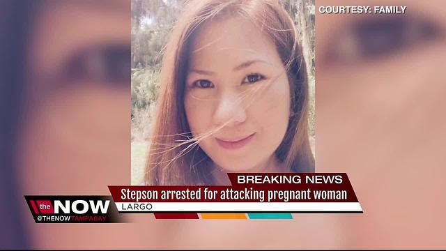 Pregnant woman attacked, slashed by step-son