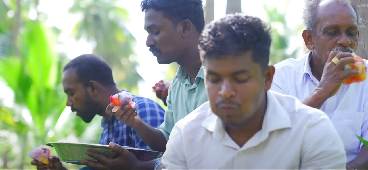 Colorful Healthy Fruit Jelly Cake Recipe Making in Village