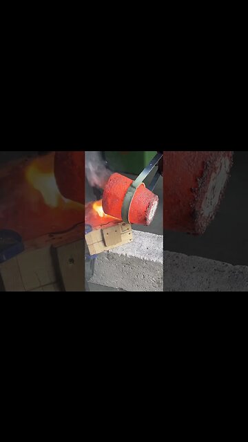 #melting #brass for a #project #metalcasting #sandcasting #devilforge #belgium