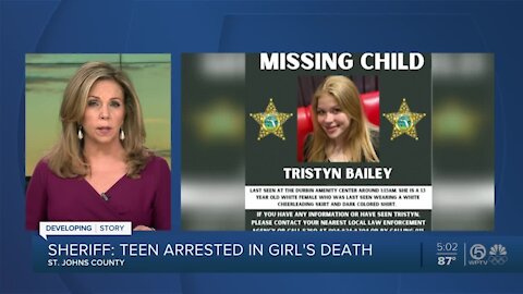 14-year-old schoolmate arrested in death of 13-year-old girl