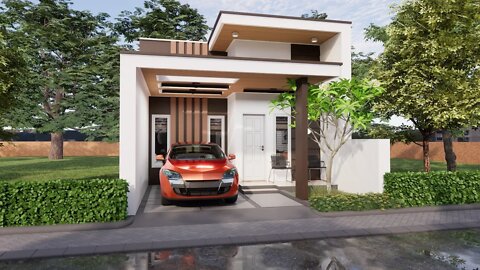Small Modern House Design | 6x12Meters | 2 Bedroom