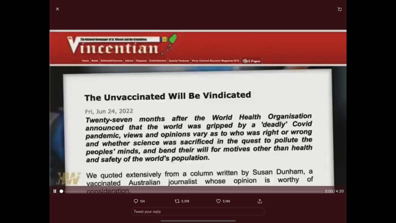 The Unvaccinated Will Be Vindicated - A Thank You Letter