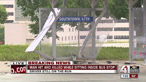 Man killed in hit-and-run at bus stop