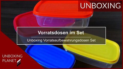 Vorratsdosen im Set - Unboxing Planet