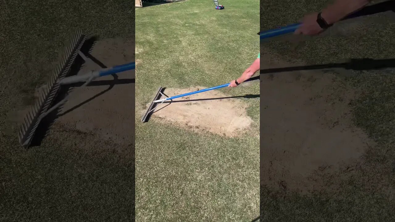 LEVELING and SMOOTHING your LAWN with SAND