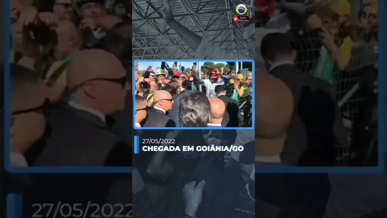 Chegada de Bolsonaro em Goiânia #shorts #short #shortvideo