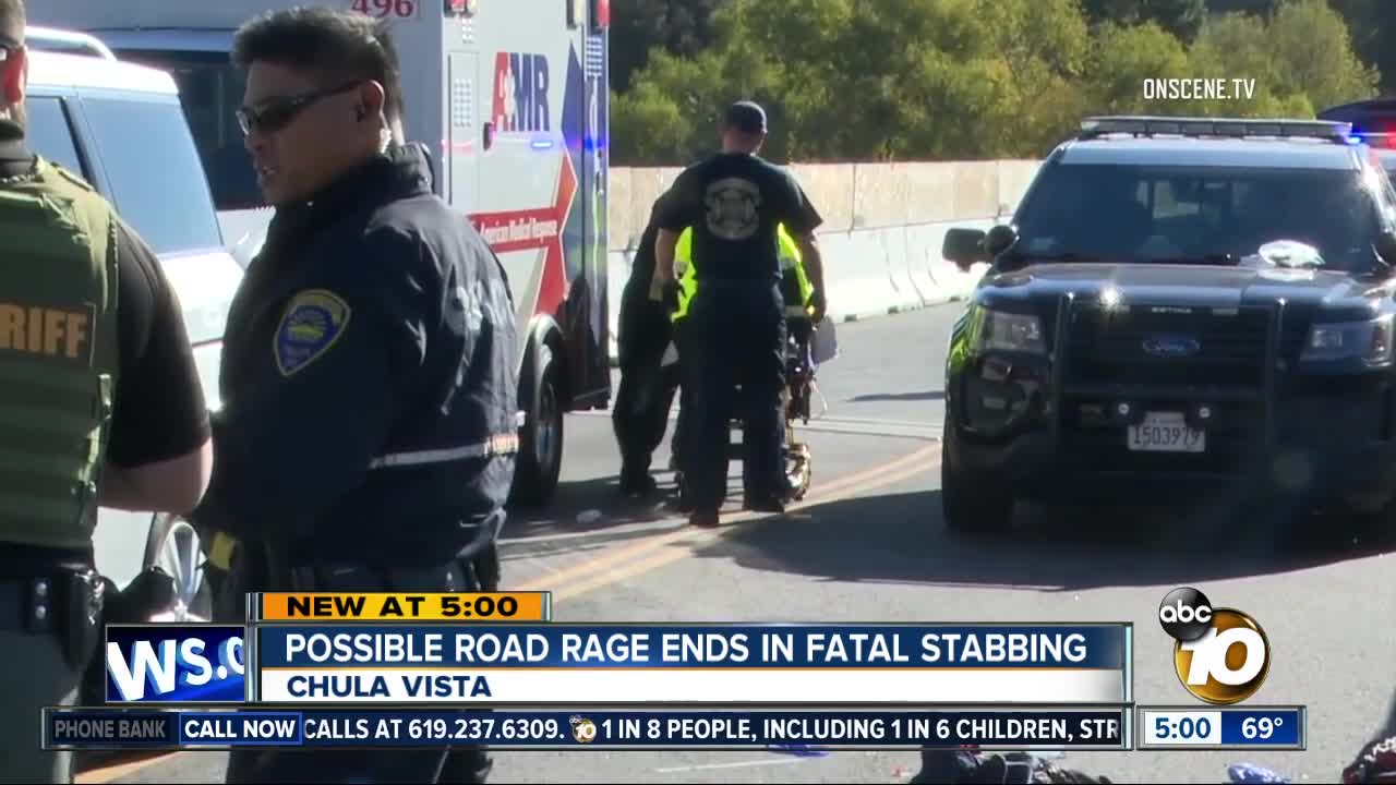 Possible road rage ends in fatal Chula Vista stabbing