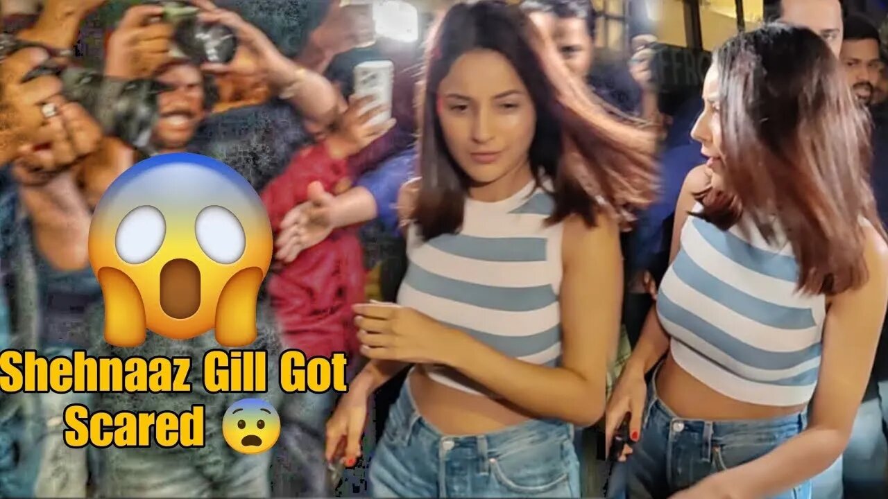 Galat Baat Hai Yeh - Shehnaaz Gill with Giorgia Andriani MASTI with Media in Public at 2am in Night