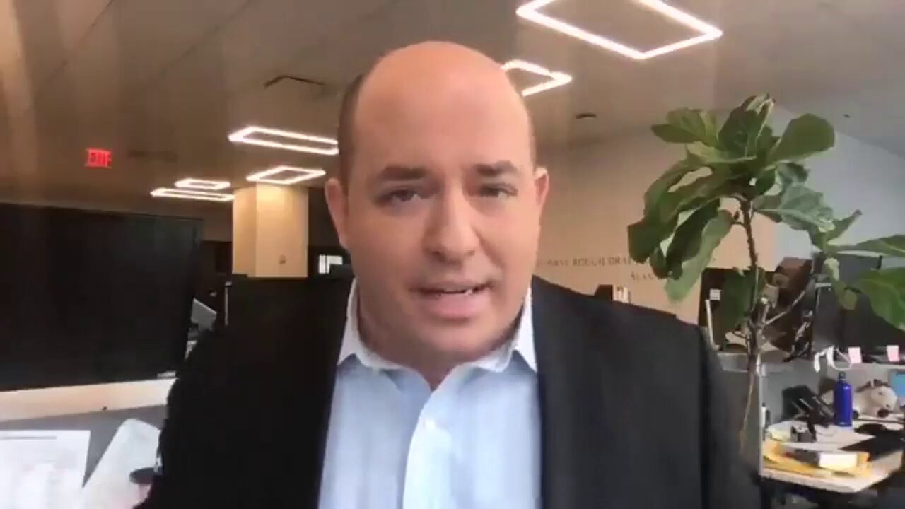 Brian Stelter Snaps as Woman calls CNN a Fake Network