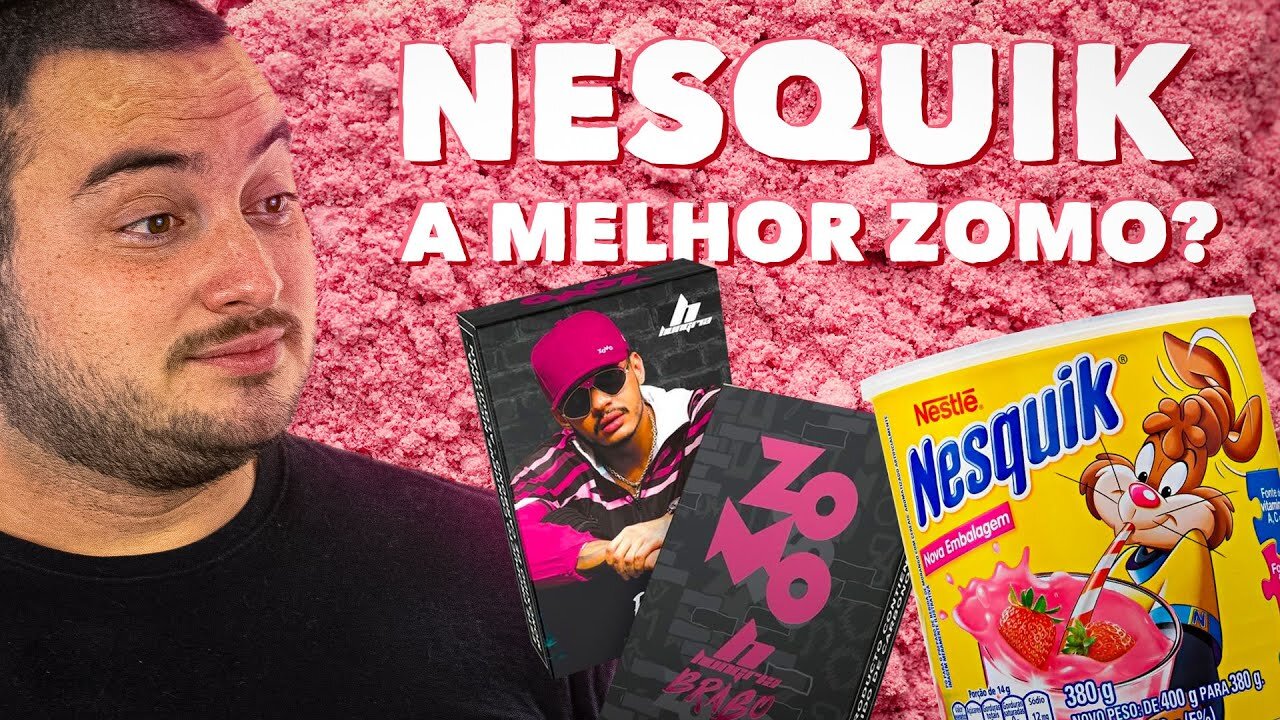 ZOMO HUNGRIA O BRABO NESQUIK DE MORANGO OU CALDA DE MORANGO? - SESSAO COM FIRFAO