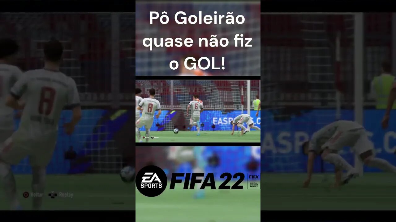 Pô Goleirão quase não fiz o GOL! Fifa 22 - #shorts