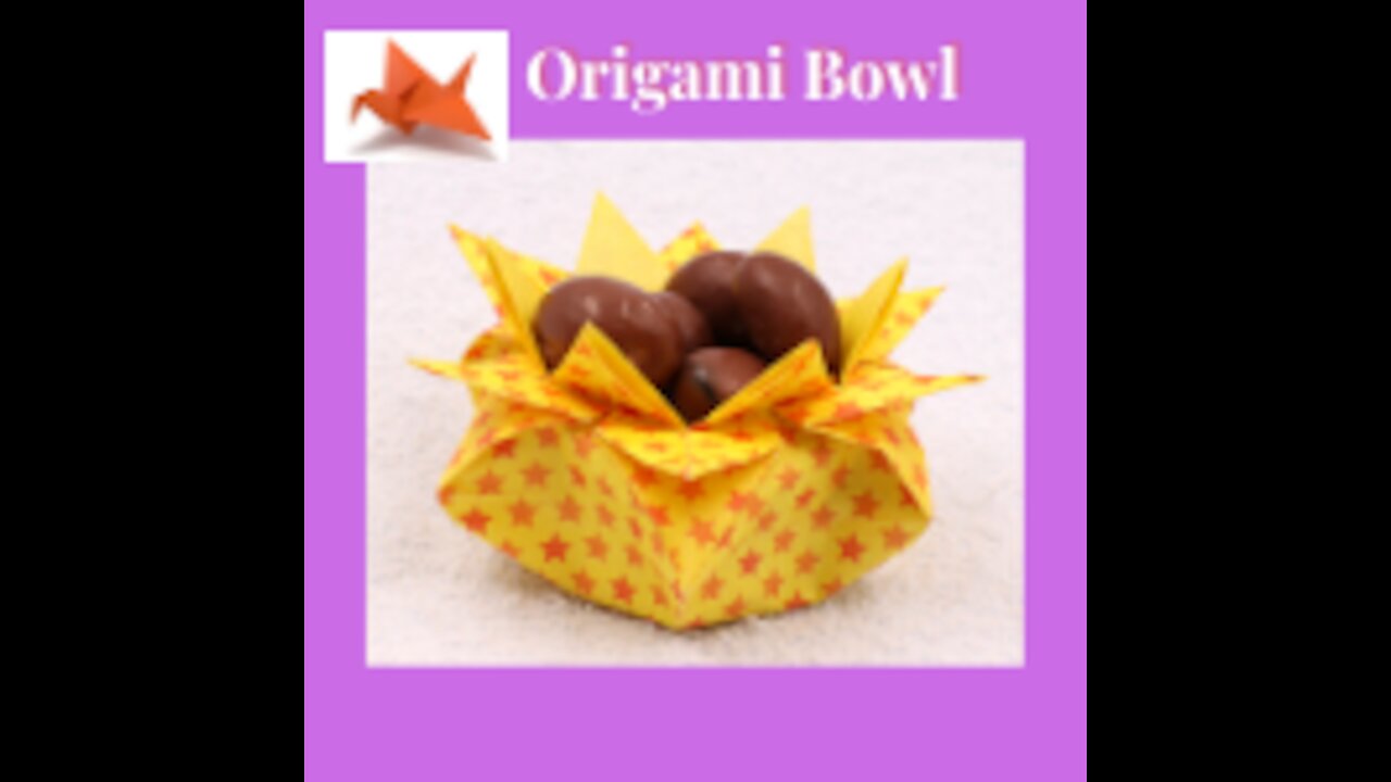 How to make origami bowl- Sun origami bowl