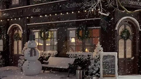 Christmas coffee shop, relax and listen to soft Christmas music