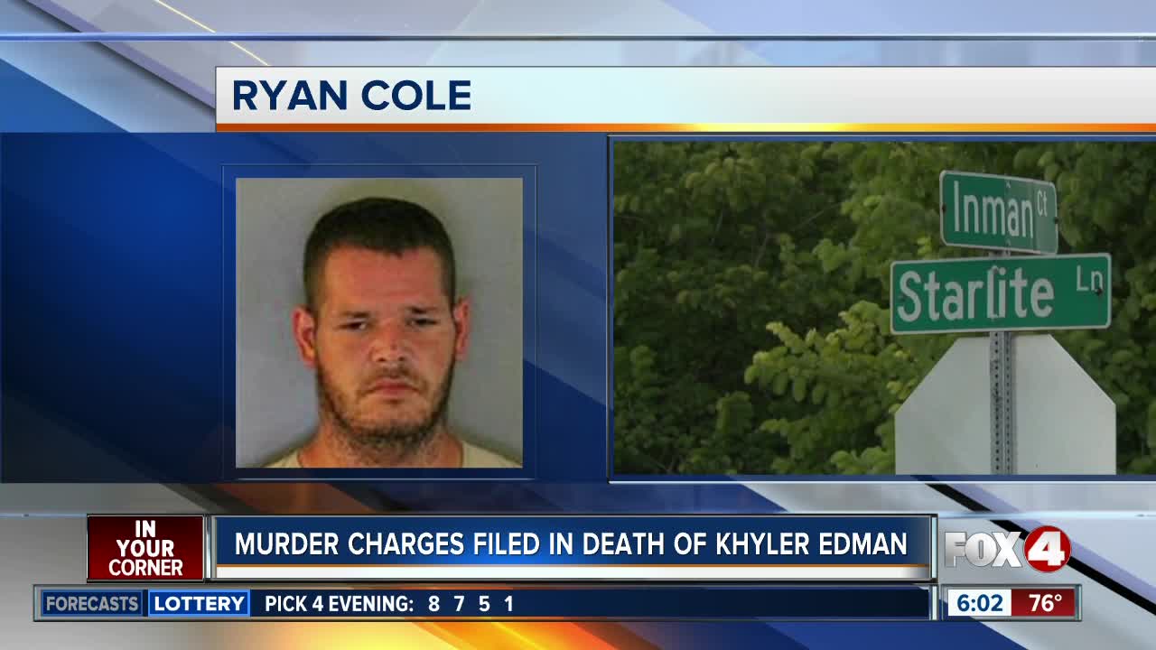 Murder charges filed in death of Khyler Edman