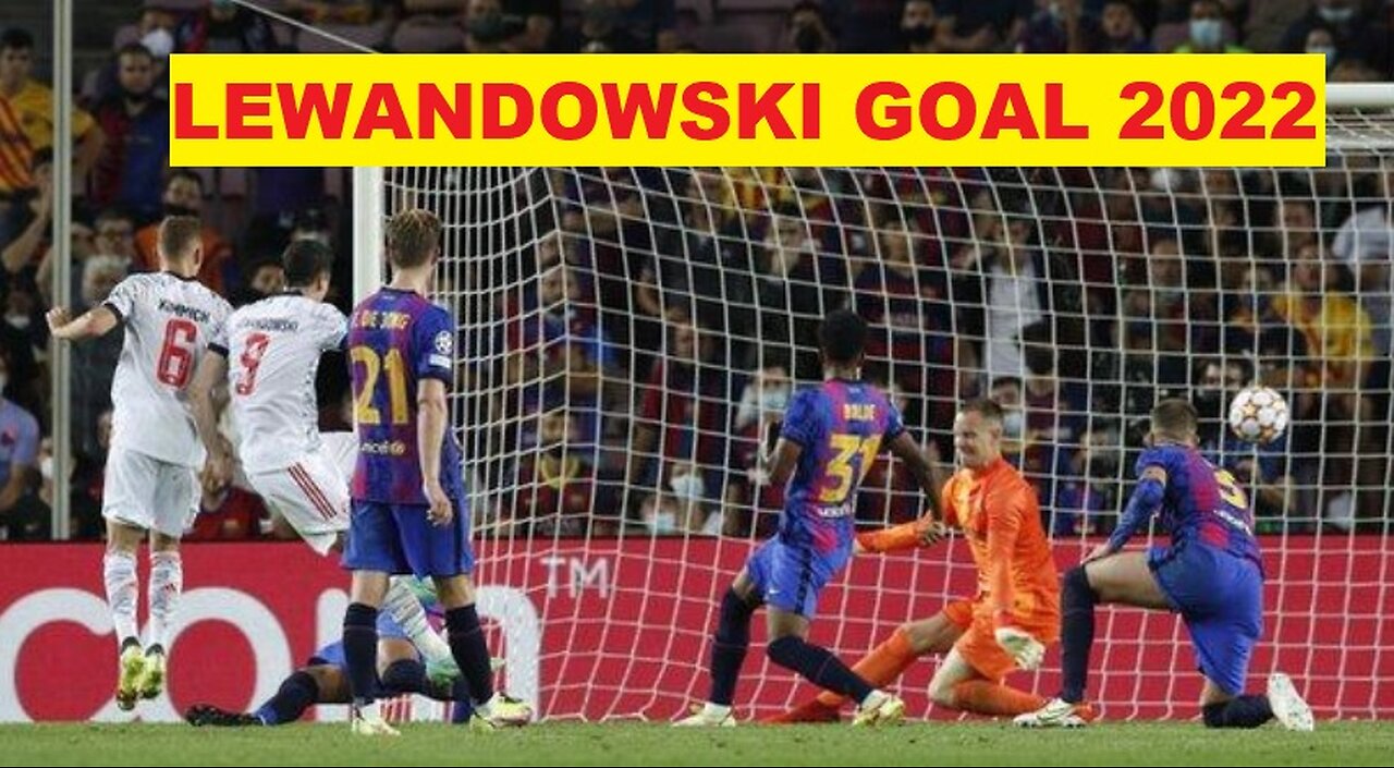 Lewandowski Goal 2022 in Barcelona Live Stadium