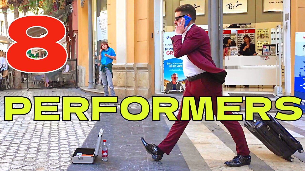 Living Human Statues & Funny Street Performers with amazing skills 😆