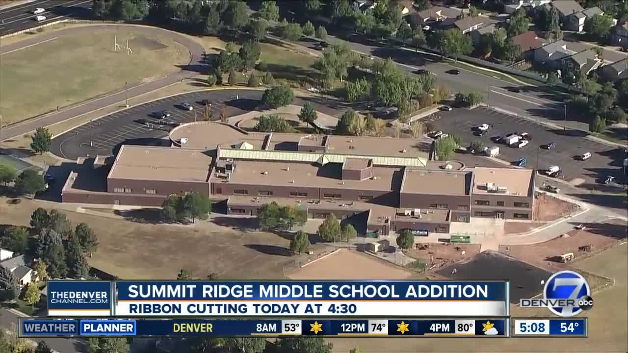 Summit Ridge Middle School ribbon cutting for new addition