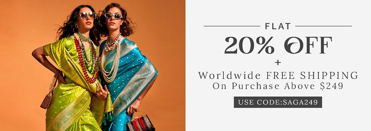 Exquisite sarees online in the USA, look no further than SareeSaga!