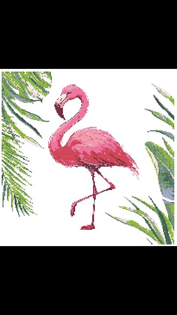 Pink Flamingo Cross Stitch Pattern by Welovit | welovit.net | #welovit