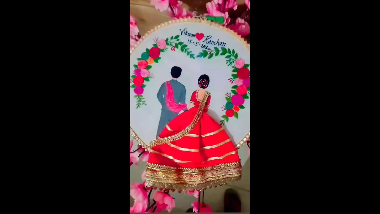 marriage anniversary frame hoop....