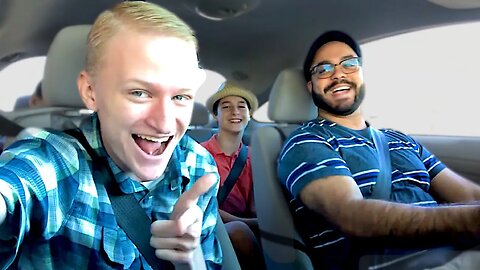 Bumping royalty free EDM on the freeway