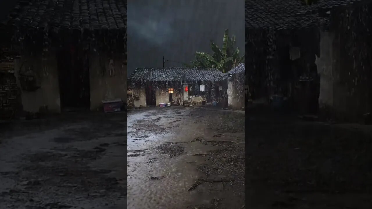 乡村雨声助眠冥想奇迹：下雨声助眠，缓解压力，提高效率，实现深度睡眠与身心放松#BGM#shorts #shortsvideo #sleepmusic #rainsounds #sleep #rain