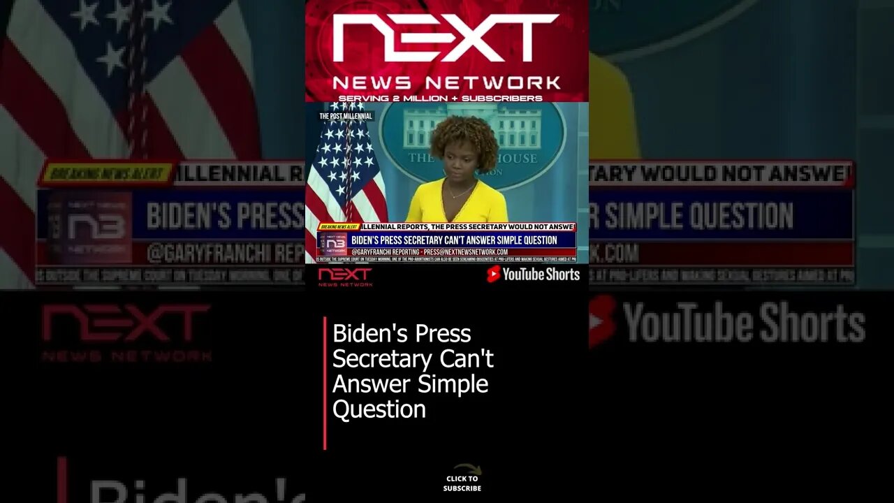 Biden's Press Secretary Can't Answer Simple Question #shorts