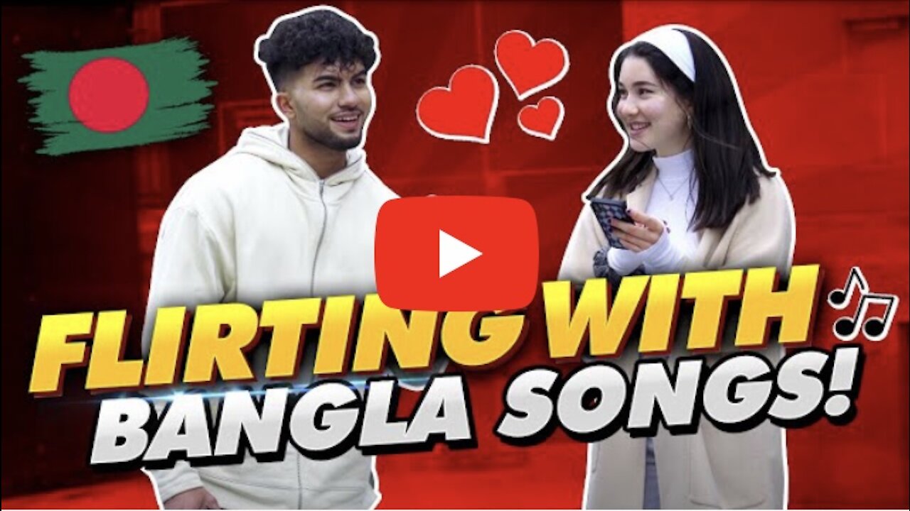 Flirting With American Girls Using BANGLA SONG LYRICS (Bangla Funny Video